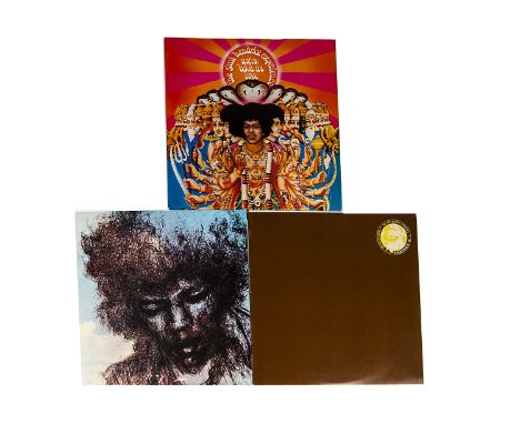 Jimi Hendrix: three album on the Track label, Axis' Bold As Love 613003 UK 1967 stereo EX/VG++, The Cry Of Love 2408 101 UK 1