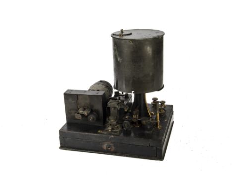 ANNOUNCE THIS LOT IS A RECORDING GALVENOMETER
Morse recorder: an H.W. Sullivan Patent inker with electric motor, canister maa