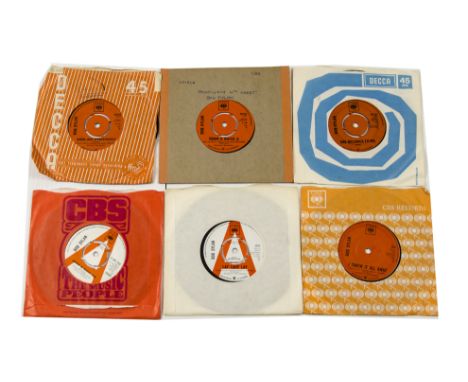 Bob Dylan: twelve 7" singles including two demos Knockin' On Heaven's Door and Lay Lady Lay, various years and conditions