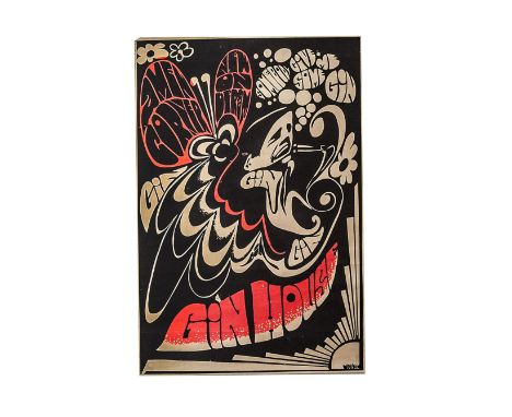 Amen Corner: Original 1967 poster for their new album on Deram 'Gin House' approx 20"x30" and in good condition 