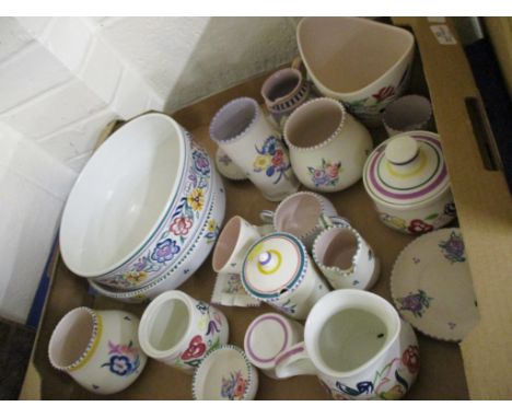 TRAY CONTAINING POOLE WARES