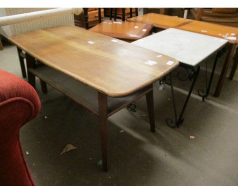 OAK ERCOL STYLE COFFEE TABLE, 92CM WIDE