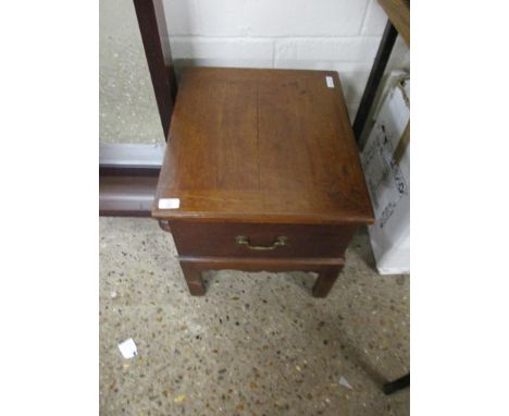 MAHOGANY SEWING BOX (CONVERTED FROM A COMMODE), 50CM WIDE
