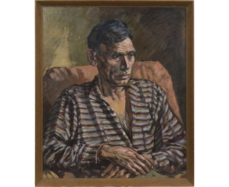 * ALFRED W   HALLET ARCA (BRITISH 1914 - 1986),PORTRAIT OF A INDIAN  MANoil on board, signed lower right60cm x 50cmFramed.Not