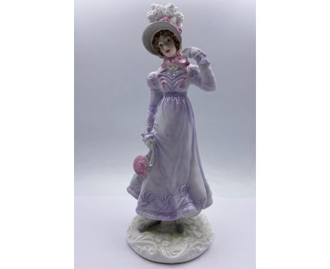 Royal Worcester "1818 The Regency" Walking out Dresses figurine