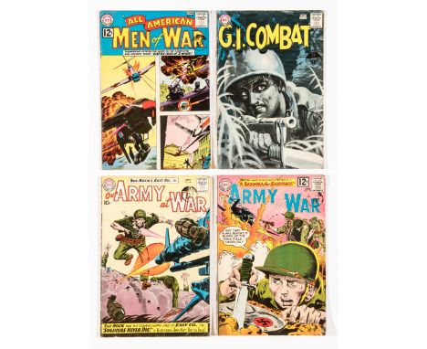 DC Silver Age War (1960-62) All American Men Of War 91, G.I. Combat 83, Our Army At War 98, 119 [gd+/vg-] (4). No Reserve 