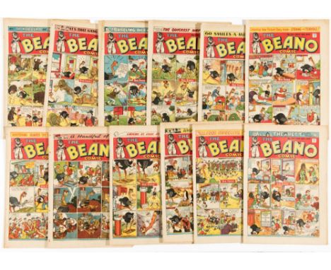 Beano (1944) 236-246, 248. Propaganda war issues. First Strang The Terrible comic strip by Dudley Watkins. 244: Hitler hanged