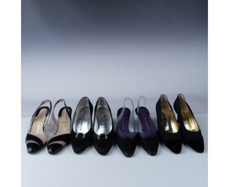 This lot features four pairs of exquisite women’s heels by the renowned French designer Rene Mancini. The collection includes