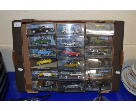 A collection of James Bond boxed model cars
