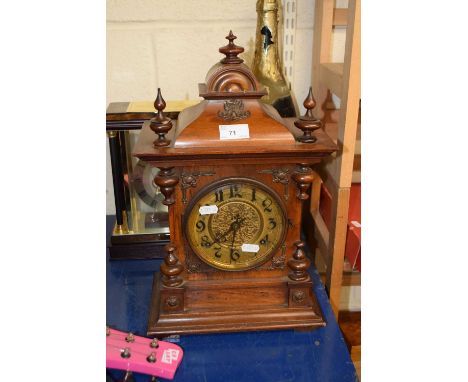 Early 20th Century mantel clock in architectural case