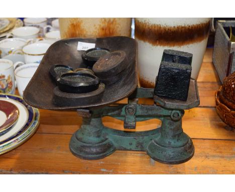 Vintage scales and weights