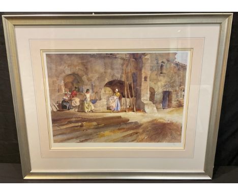 Pictures and Prints - Russell Flint, after, In Provance, limited edition 63/500, 42cm x 57cm; other Russell Flint prints (8) 