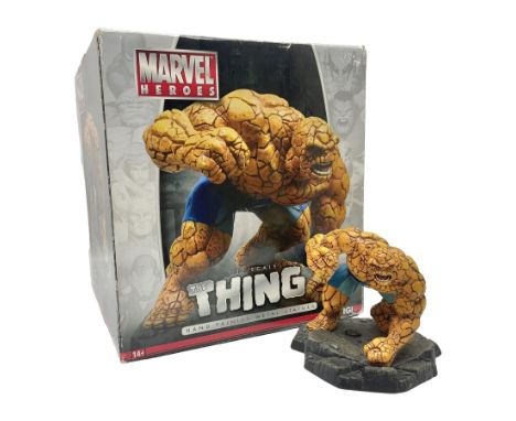 Corgi Marvel Heroes Fantastic Fours' 'The Thing' hand painted limited edition 537/2500 metal statue, with certificate of auth