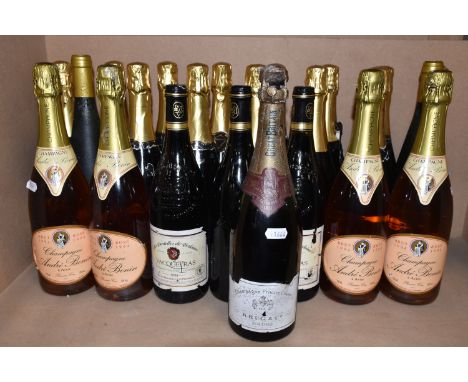 WINE &amp; CHAMPAGNE, Twenty-three bottles comprising  1 x KRUG CHAMPAGNE PRIVATE CUVEE 1961, foil partially detached, the mu