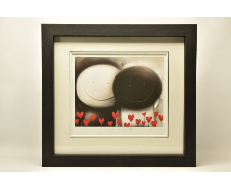 DOUG HYDE (BRITISH 1972) 'SHOULDER TO SHOULDER', a signed limited edition print on paper, depicting smiling black and white f