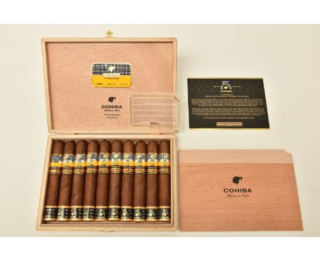 CIGARS, One Box containing 10 x COHIBA 55 ANIVERSARIO Edicion Limitada de 2021 (57 ring gauge x 150mm length) these Vitolas (