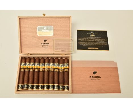 CIGARS, One Box containing 10 x COHIBA 55 ANIVERSARIO Edicion Limitada de 2021 (57 ring gauge x 150mm length) these Vitolas (