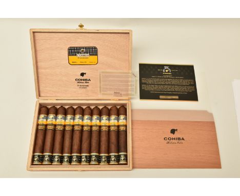 CIGARS, One Box containing 10 x COHIBA 55 ANIVERSARIO Edicion Limitada de 2021 (57 ring gauge x 150mm length) these Vitolas (