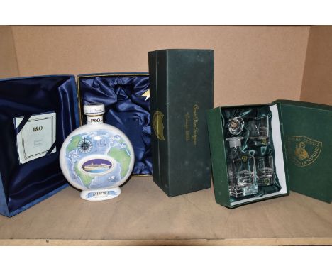 ALCOHOL, Two Bottles comprising 1 x Moet &amp; Chandon Cuvee DOM PERIGNON 1995 in a sealed box, 1 x P &amp; O Aurora XO Cogna
