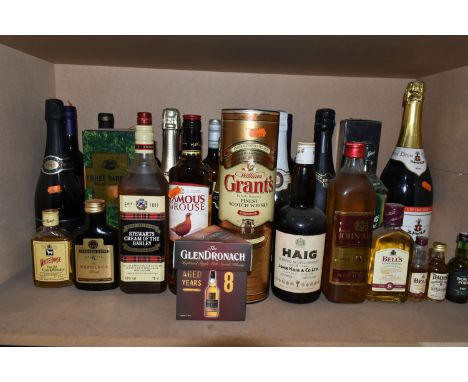 ALCOHOL, Twenty-two Bottles of Whisky Wine &amp; Spirit comprising five bottles of blended Whisky (John Haig Gold Label, Gran