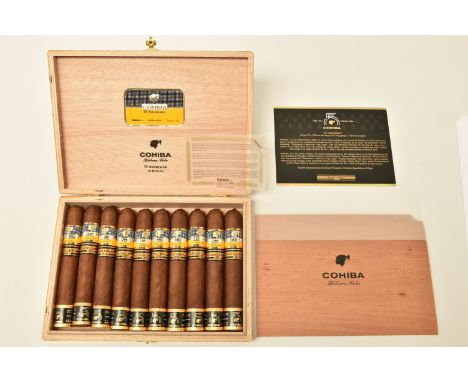 CIGARS, One Box containing 10 x COHIBA 55 ANIVERSARIO Edicion Limitada de 2021 (57 ring gauge x 150mm length) these Vitolas (