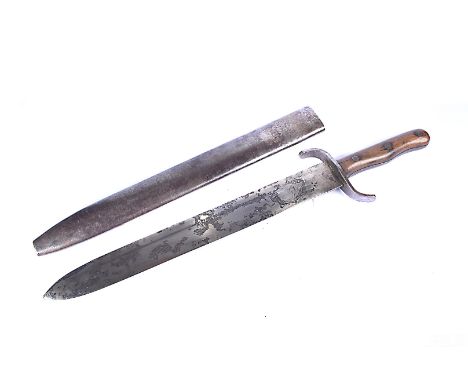 A WWI Austrian Pioneer short sword, marked GS.GY Kassa to the single edged blade, with proof mark to opposite, complete with 