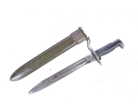A US M1 Bayonet, blade marked AFH US complete with US scabbard