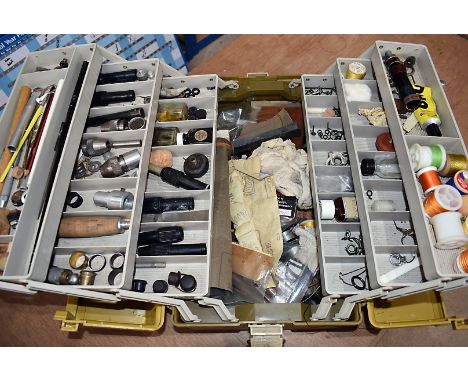 A large collection of tools and equipment, comprising of items to maintain, repair and restored rods and flies, need to view 