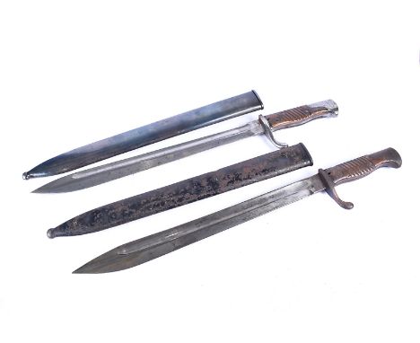 A German 98/05 Mauser Butcher bayonet, by Frister &amp; Rossmann, also marked Actiengesellschsft vorm, with scabbard, togethe