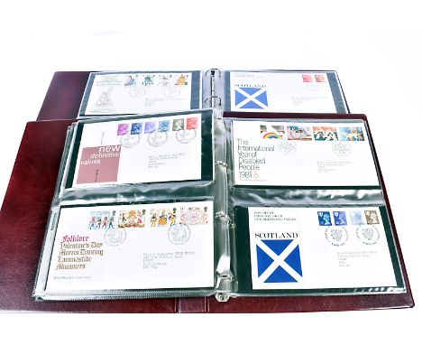 Ten large folders of First Day Covers, containing 1970s, 80s and 90s examples, various subject matters (qty)