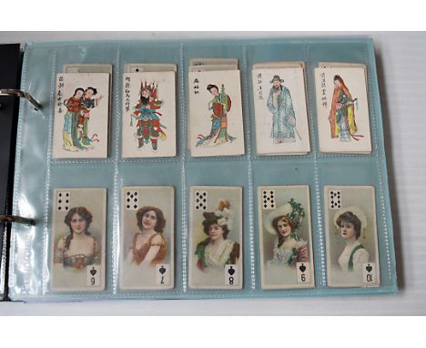 An album of six complete sets, Godfrey Phillips Chinese Series, Hassan Lighthouse Series, ITC Indian Historical Views, BAT Wo
