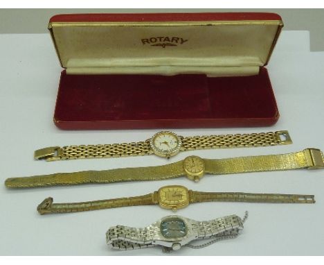 Four lady's Rotary wristwatches