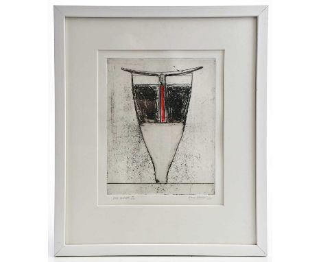 † ROBIN WELCH (1936-2019); ‘Tall Vessel’, a limited edition etching, edition no. 3/25, signed and dated 2011, 25 x 20cm, fram