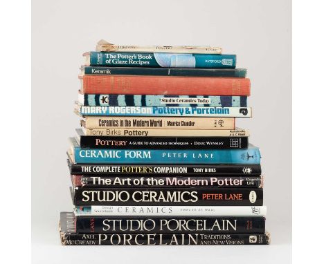 A collection of books on studio ceramics (16).Provenance: Estate of Robin &amp; Jenny Welch.