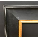 20th Century English School. A Black and Gilt Frame, 39.25" x 28.75" (rebate) and another Black