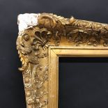 19th Century English School. A Gilt Swept Centres and Corners Composition Frame, 50" x 40" (