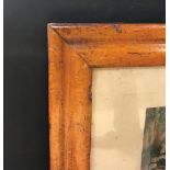 19th Century English School. A Maple Frame with inset Hunting Print, 20.5" x 16" (rebate).