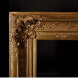 19th Century English School. A Swept and Pierced Gilt Composition Frame, 43" x 32.5" (rebate).