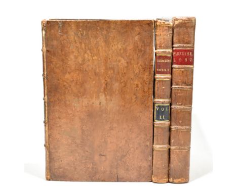 MILTON (J), PARADISE LOST, A POEM, engraved portrait to title, full tan calf, Glasgow, Rober and Andrew Foulis, 1770, bookpla