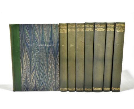 THE WORKS OF EDMUND SPENSER, limited edition No 246/375, eight vols, printed on hand made paper and hand coloured wood cuts b