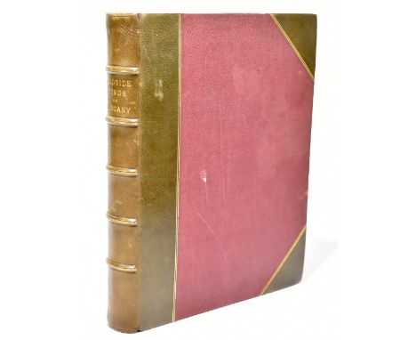 RUSKIN (J), ROADSIDE SONGS OF TUSCANY, portrait fronts and other plates, 3/4 leather with red cloth boards, George Allen, 188