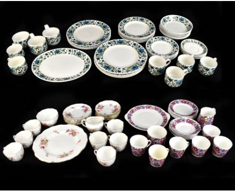 ROYAL CROWN DERBY; a 'Derby Posies' pattern part tea service and further ceramic table wear, and two further part services co