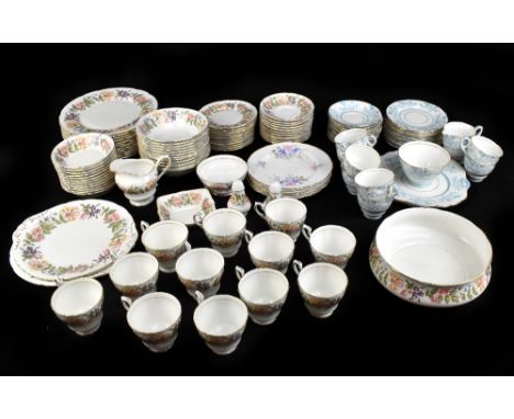 PARAGON; a 'Country Lane' pattern part tea/dinner service, a smaller Royal Stafford 'Repos' pattern part tea service and six 
