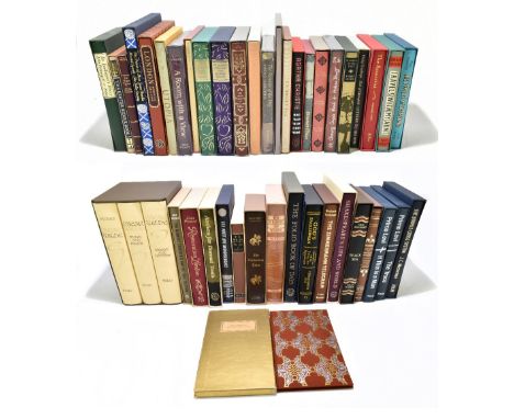 THE FOLIO SOCIETY, a collection of forty four books, to include, OSCAR WILDE, three vols in slip case; THE CANTERBURY TALES, 