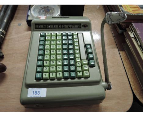 A vintage Brunsviga Adsum adding machine or calculator