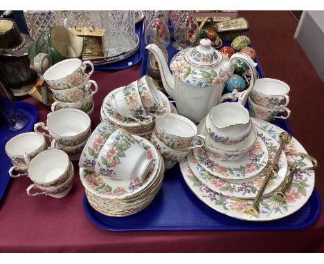 Paragon 'Country Lane' Tea/Coffee Service, approximately fifty pieces including coffee pot, three-tier cake stand.