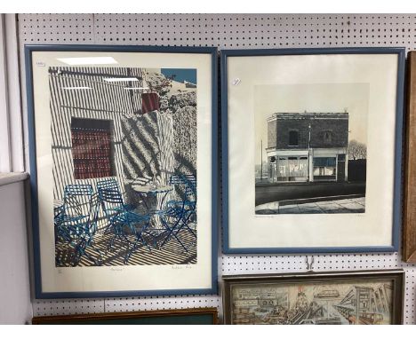 Paul Bisson 'Commercial Way' Etching, limited edition of 250, pencil signed, 40 x 34.5cm. Andrew Price 'Heatwave' limited edi