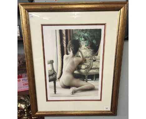 Signed L/E print of a nude by Douglas Hofmann 