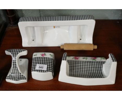 French ceramic bathroom set 