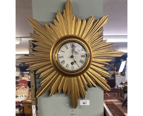 Sunburst clock 